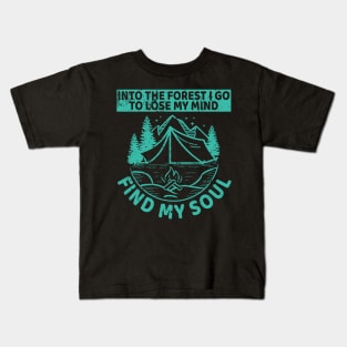 'Into The Forest I Go To Lose My Mind' Hippie Peace Gift Kids T-Shirt